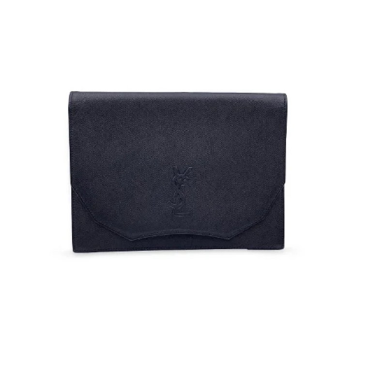 Pre-owned Leather clutches Yves Saint Laurent Vintage