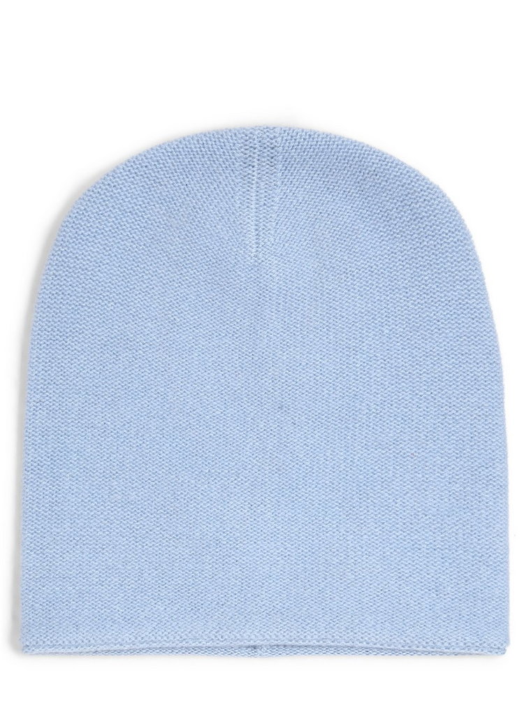 Marie Lund - Damska czapka z czystego kaszmiru, niebieski