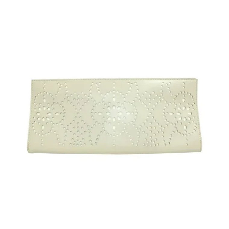 Pre-owned Leather clutches Alaïa Pre-owned