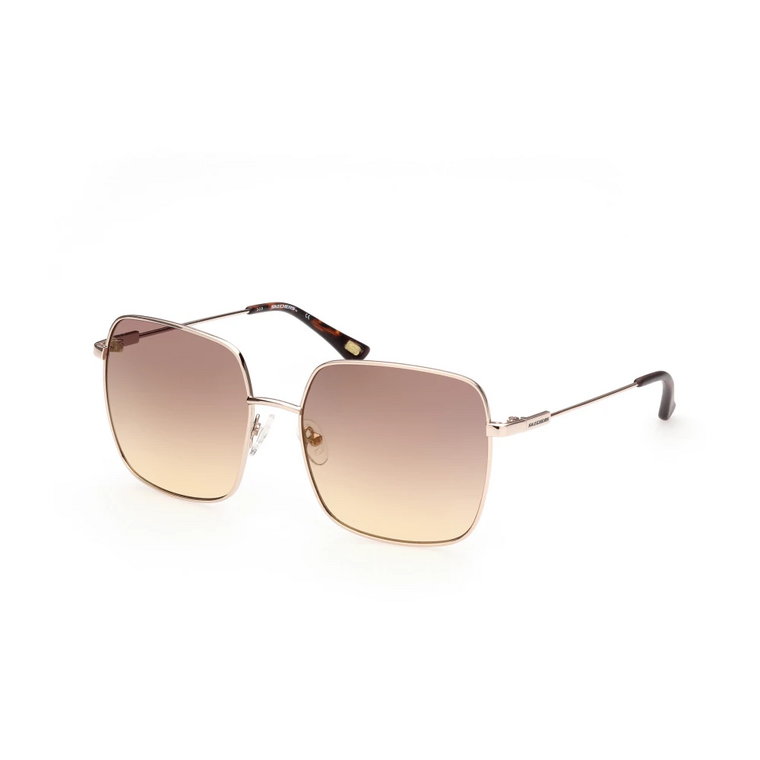 Złote Brązowe Lustro Okulary przeciwsłoneczne Se6097-32G Skechers