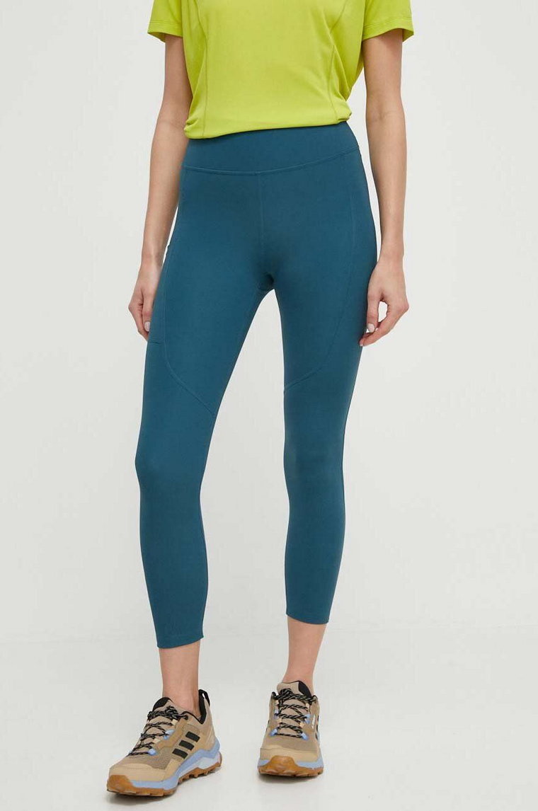 Helly Hansen legginsy sportowe Rapide damskie kolor zielony gładkie 63200