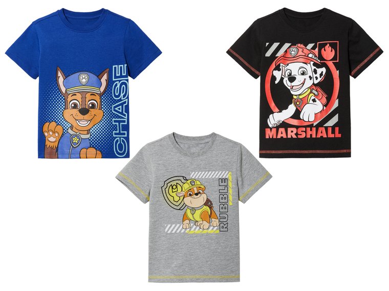 T-shirt dla małych dzieci z nadrukiem Paw Patrol