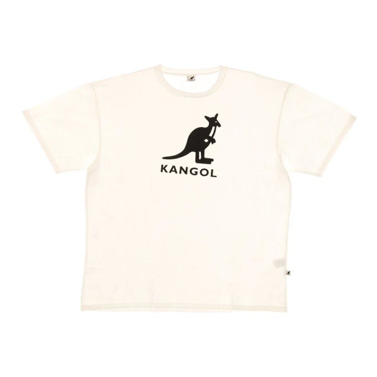 Męska T-shirt Off White/Czarny Kangol