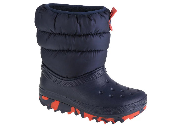 Crocs Classic Neo Puff Boot Kids 207684-410, Dla chłopca, Granatowe, śniegowce, syntetyk, rozmiar: 28/29