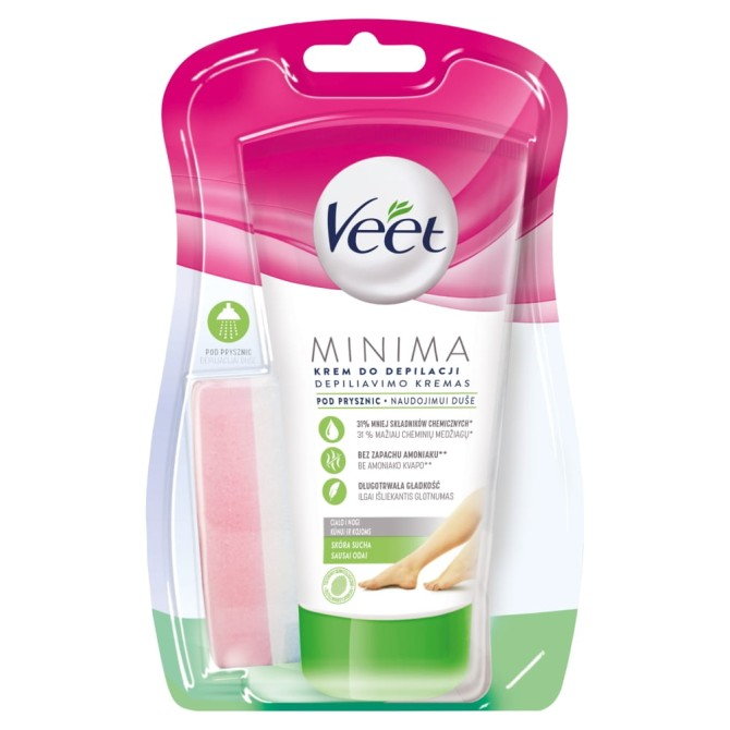 Veet Veet krem do depilacji ciała pod prysznic skóra sucha 135ml