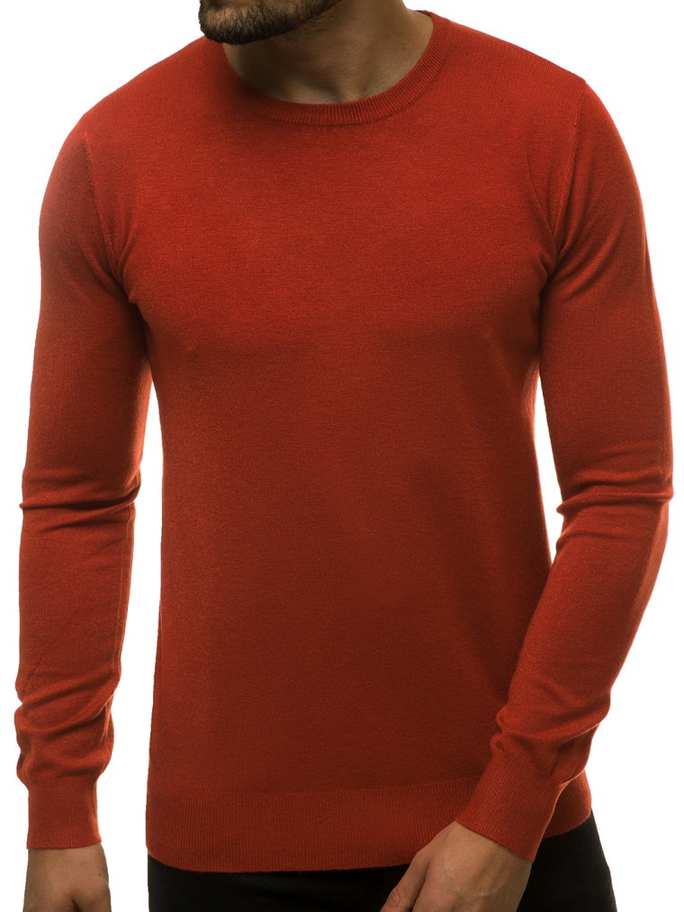 Sweter męski ciemny-camel OZONEE TMK/YY01/10