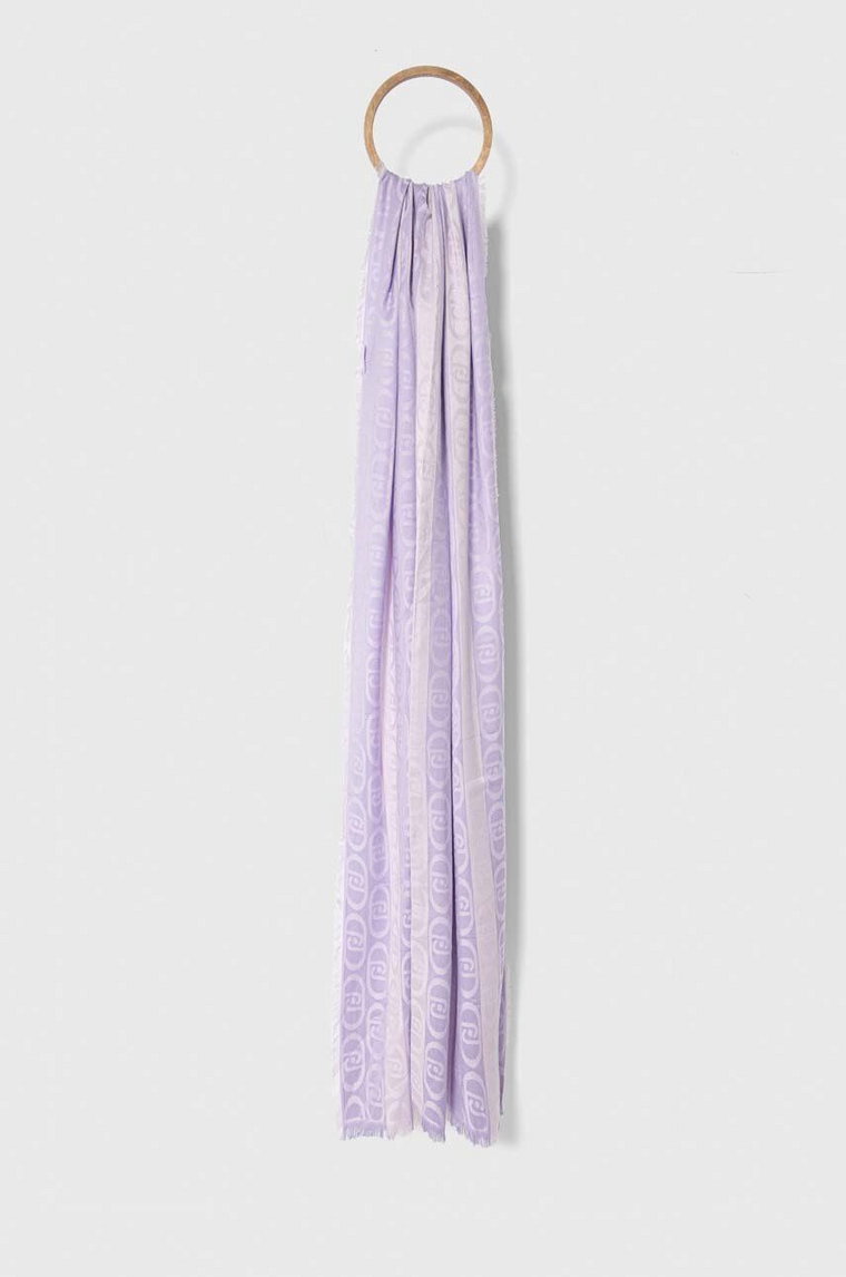 Liu Jo szal damski kolor fioletowy wzorzysty