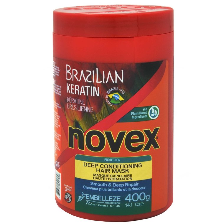 Novex, Brazilian Keratin Mask, odżywcza maska do włosów z keratyną, 400 g