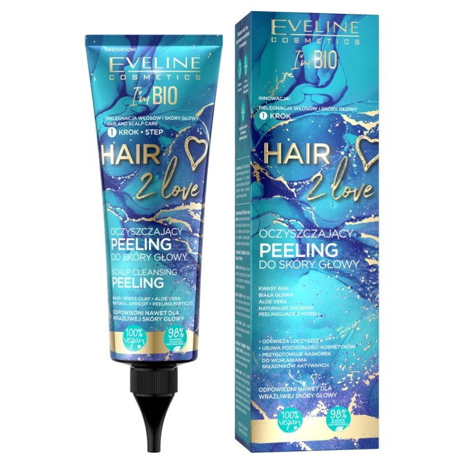 Eveline Cosmetics Hair 2 Love oczyszczający peeling do skóry głowy 125ml