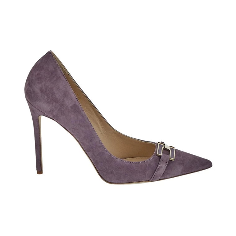 Candy Violet Pumps z Logo Elisabetta Franchi