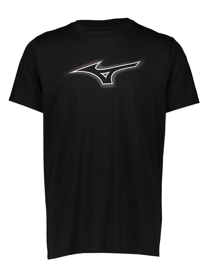 Mizuno Koszulka sportowa "Athletic" w kolorze czarnym