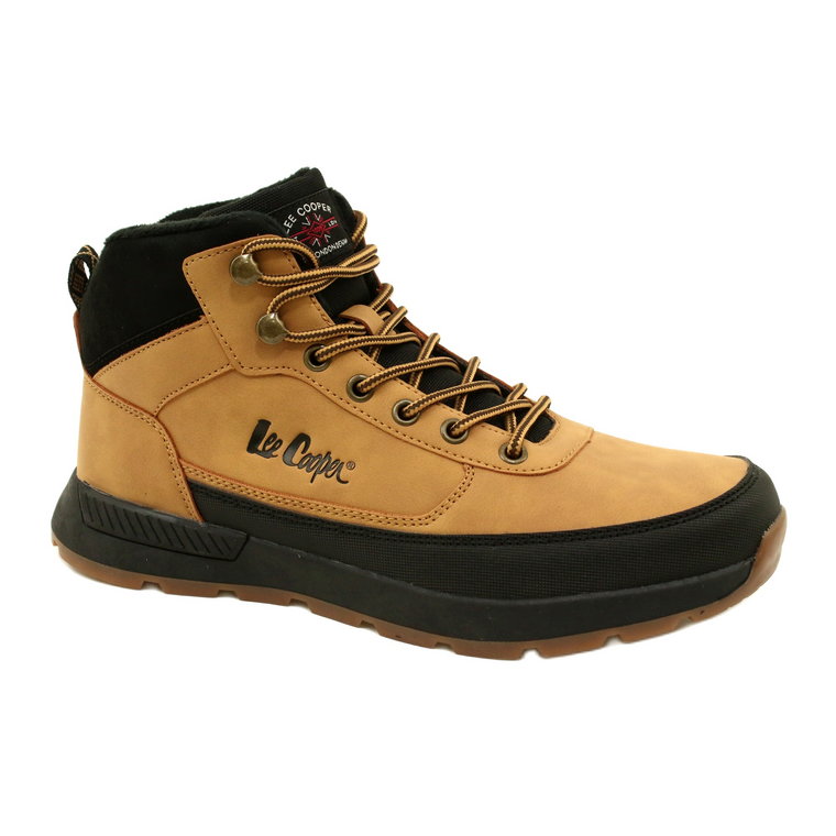 Buty męskie zimowe Lee Cooper LCJ-23-31-3047M Camel żółte