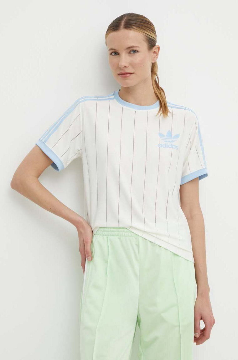 adidas Originals t-shirt damski kolor beżowy IR7469