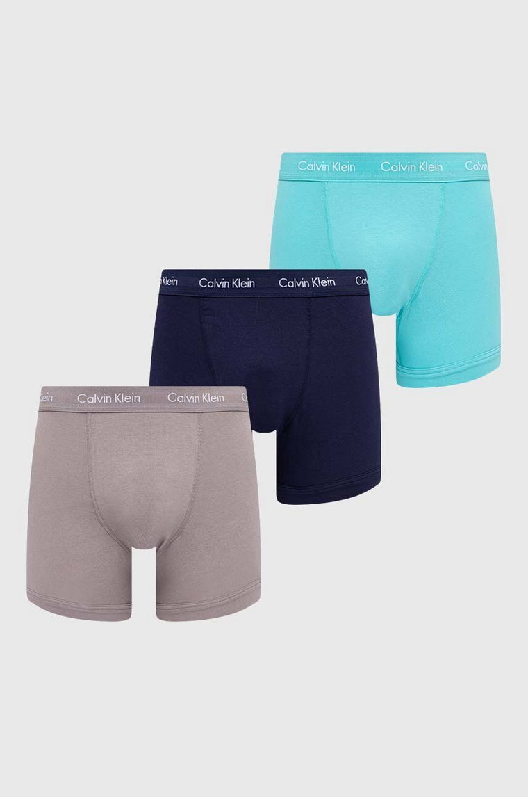 Calvin Klein Underwear bokserki 3-pack męskie kolor niebieski