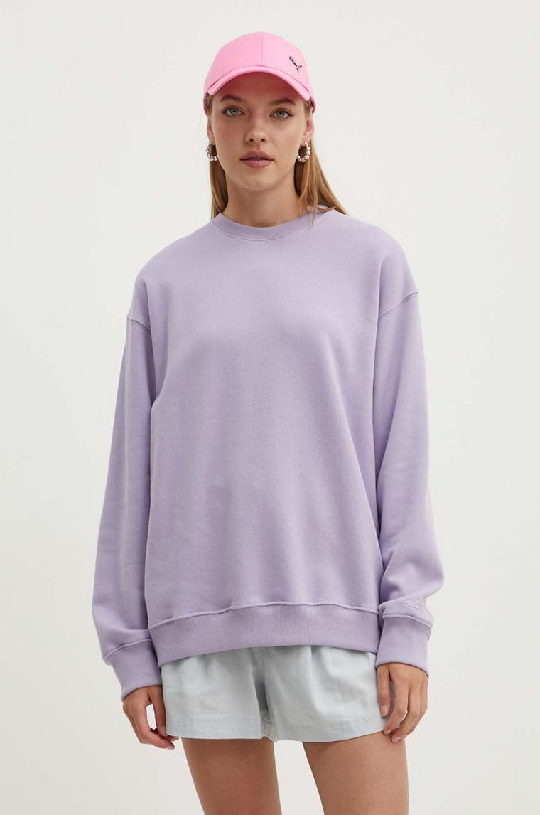 Hollister Co. bluza damska kolor fioletowy gładka