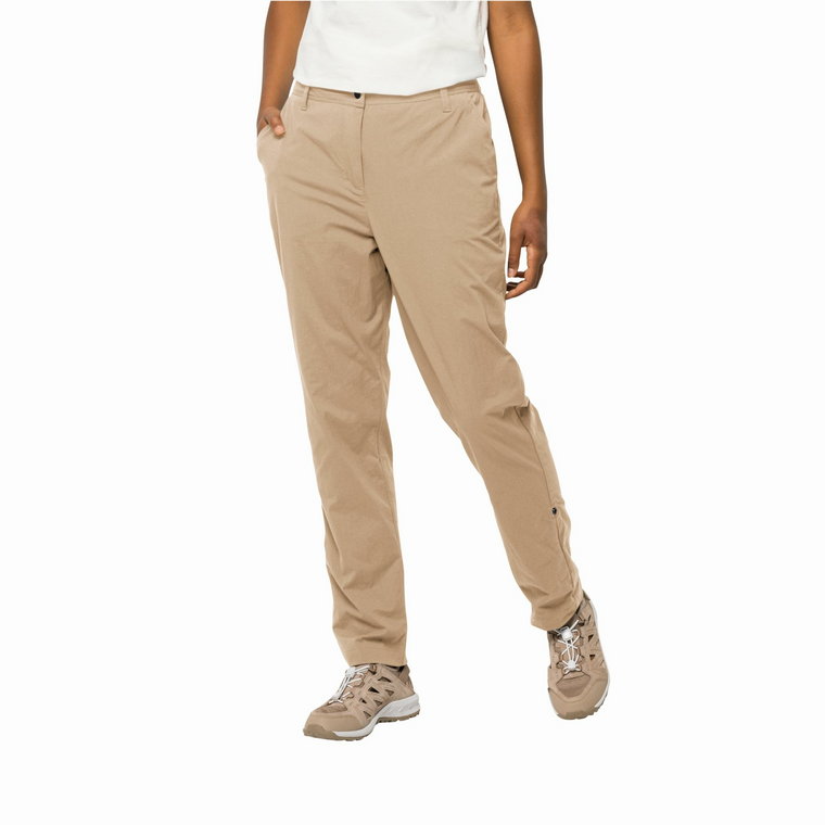 Damskie spodnie Jack Wolfskin DESERT ROLL UP PANTS W sand storm - 34