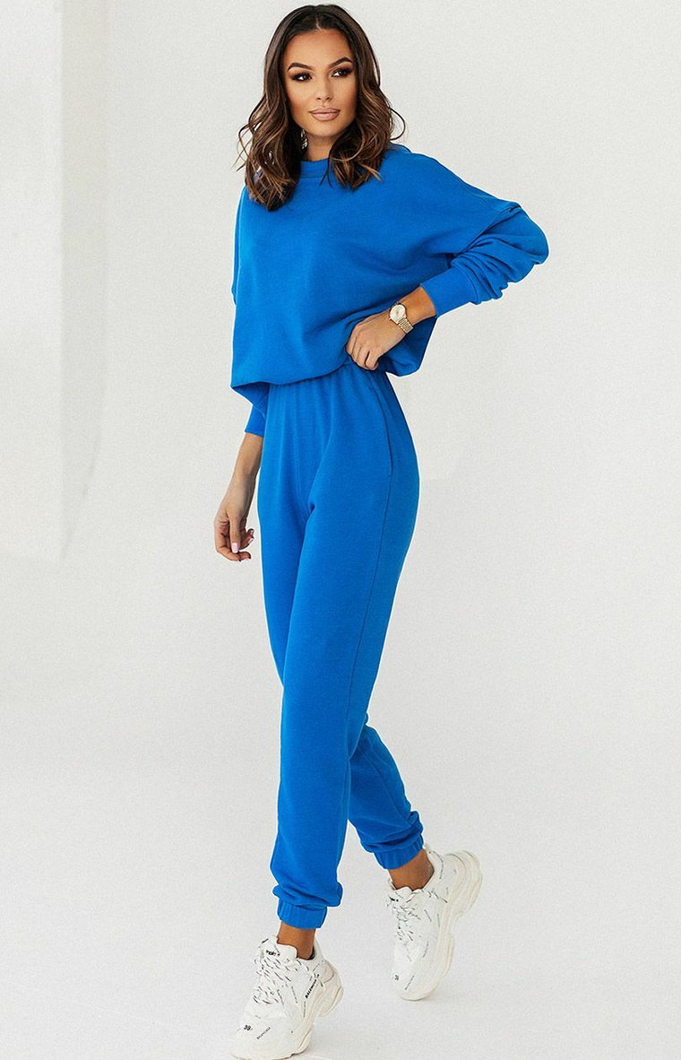 Bluza oversize Morelli w kolorze niebieskim D30, Kolor niebieski, Rozmiar XS/S, Ivon