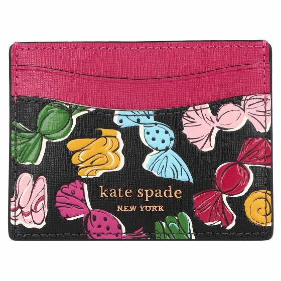 Kate Spade New York Skórzane etui na karty kredytowe Morgan 10 cm black multi