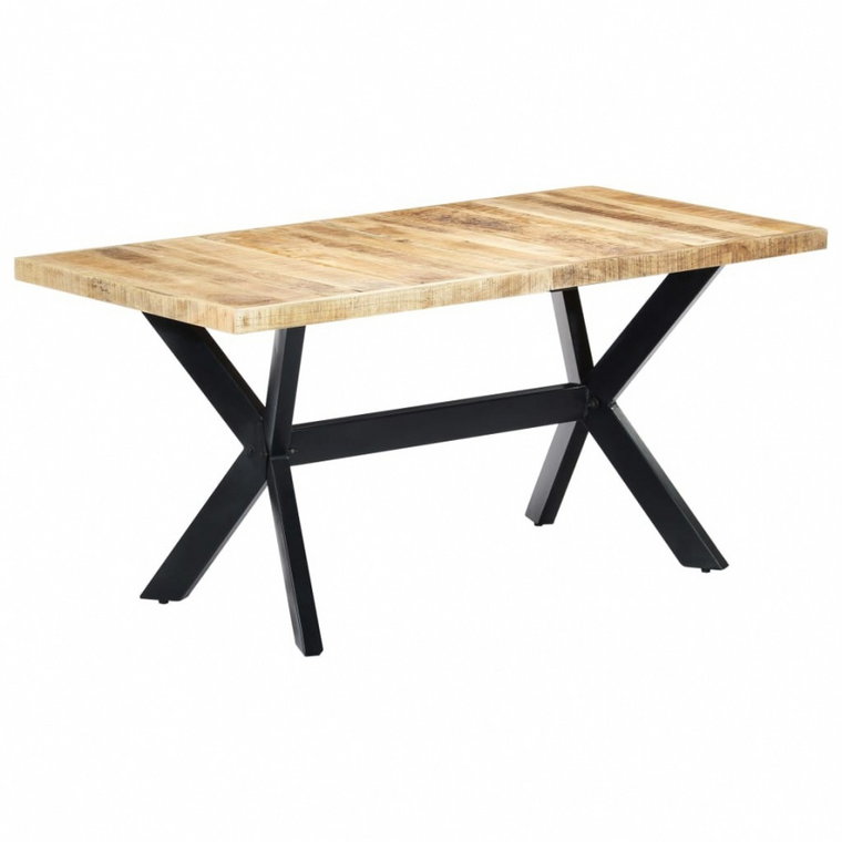 Stół jadalniany, 160 x 80 x 75 cm, lite surowe drewno mango kod: V-247433