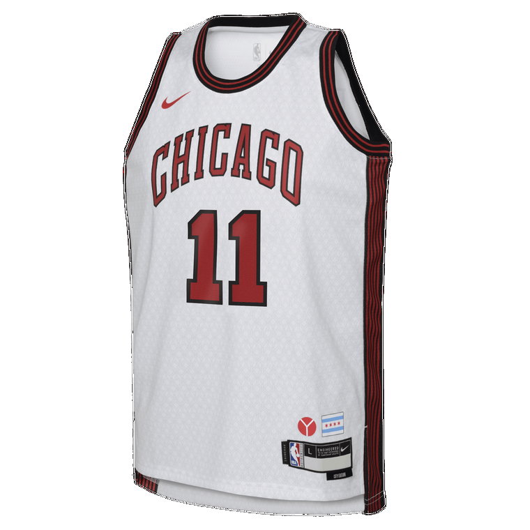 Koszulka dla dużych dzieci Nike Dri-FIT NBA Swingman Demar Derozan Chicago Bulls City Edition - Biel
