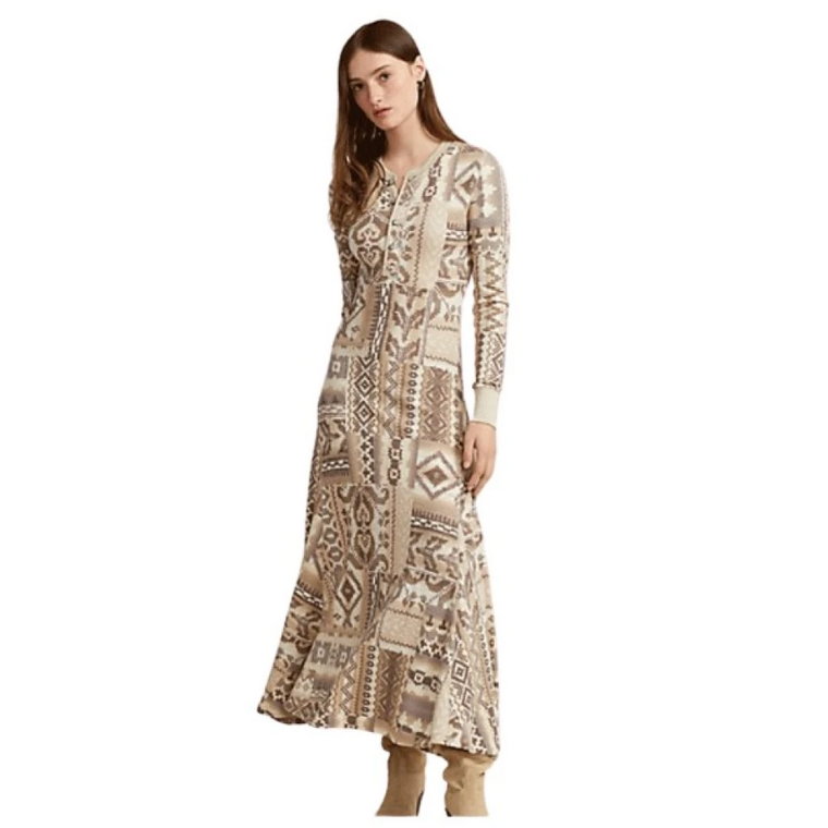 Bawełniana Sukienka Gaufré od Ralph Lauren Polo Ralph Lauren