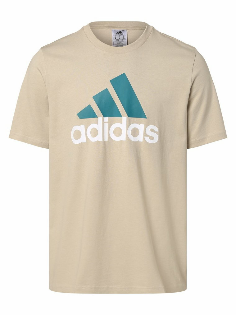 adidas Sportswear - T-shirt męski, beżowy