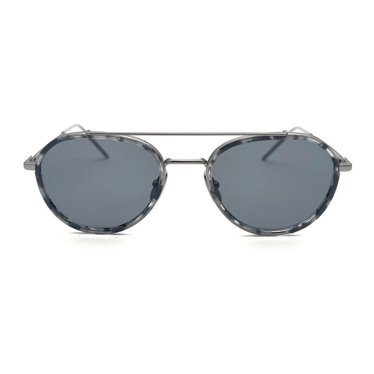 Szare okulary przeciwsłoneczne dla mężczyzn Thom Browne