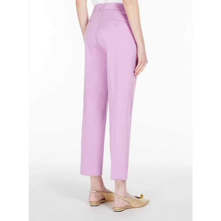 Stylowe Lilac Gineceo Cropped Spodnie Max Mara Weekend