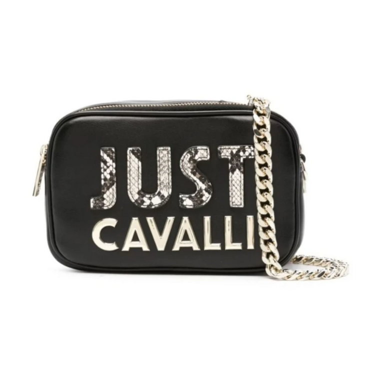 Torba z wyciętym logo i szkicem Just Cavalli