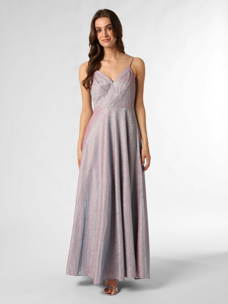 Marie Lund - Damska sukienka wieczorowa, różowy|niebieski|srebrny