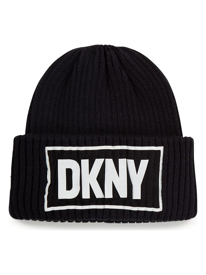 DKNY Czapka w kolorze czarnym