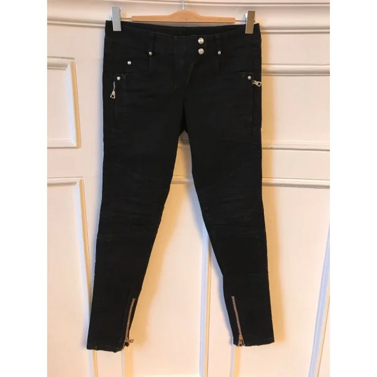 Pre-owned Cotton jeans Balmain Pre-owned