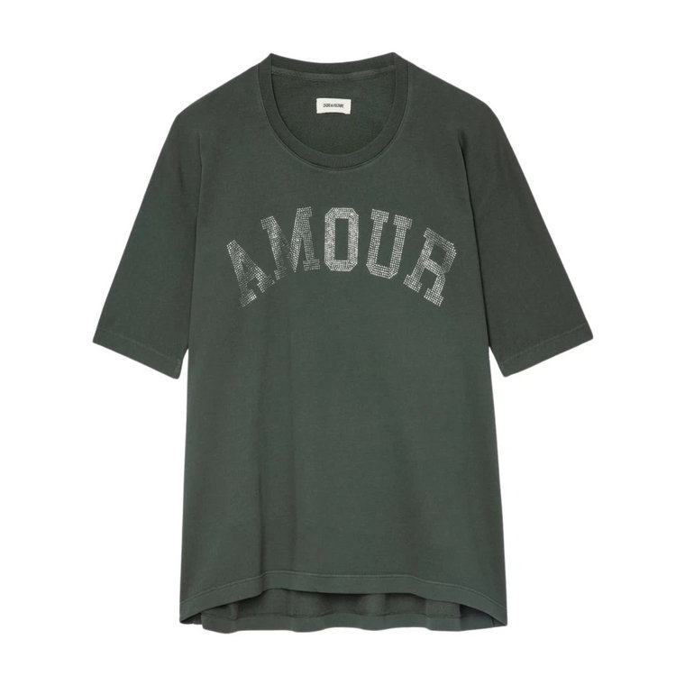 Marrone Khaki T-Shirt Zadig & Voltaire