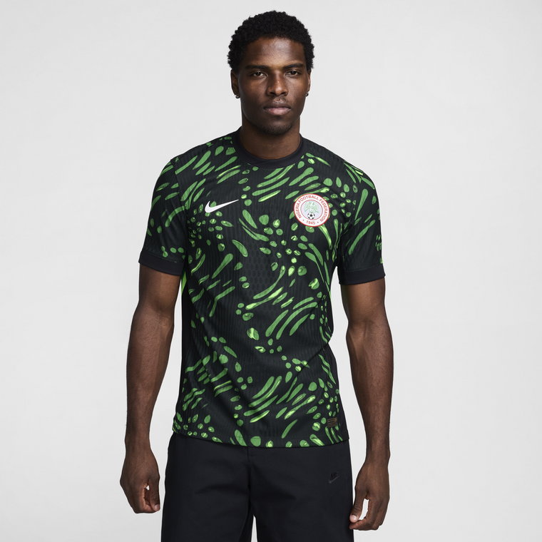 Męska koszulka piłkarska Nike Dri-FIT ADV Authentic Nigeria Match 2024 (wersja wyjazdowa) - Czerń