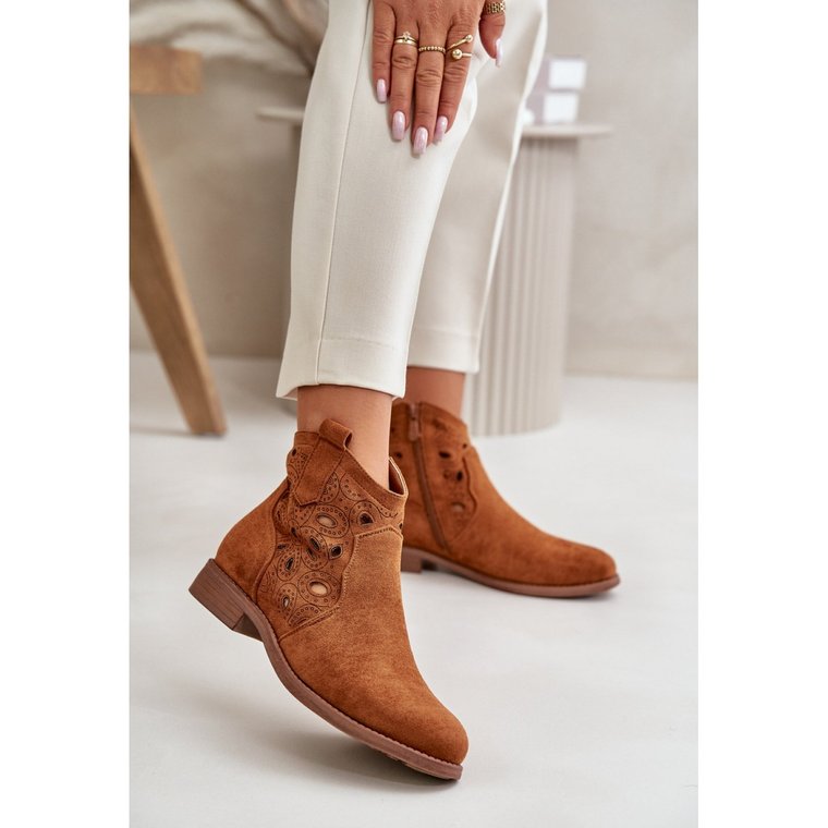 Botki Model S.Barski HY42-081 Camel - Step in style brązowe