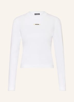 Jacquemus Koszulka Z Długim Rękawem Le T-Shirt Gros Grain weiss