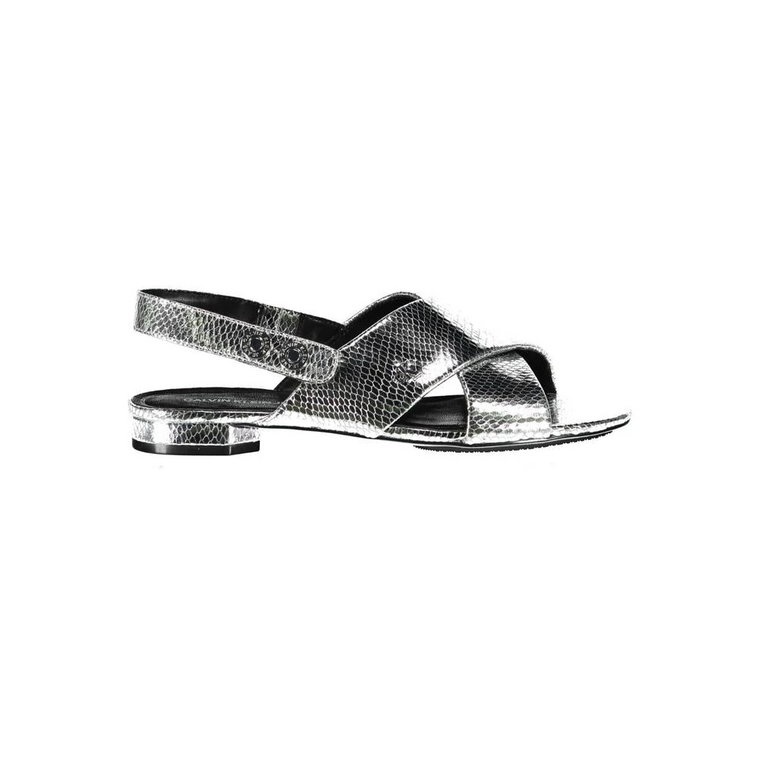 Calvin Klein Silver Woman Buty sandałowe Calvin Klein