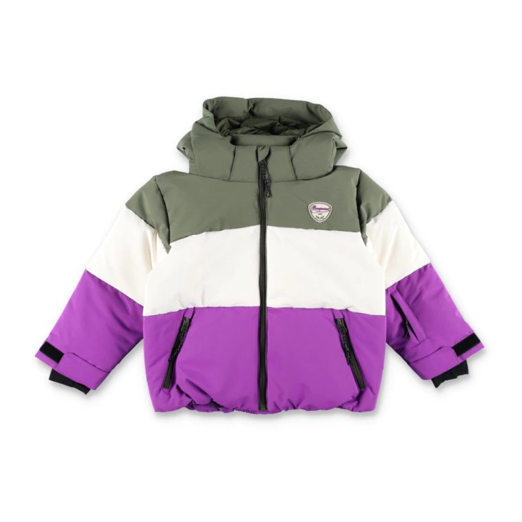 Tri-color Ski Jacket Outerwear Aw24 Bonpoint