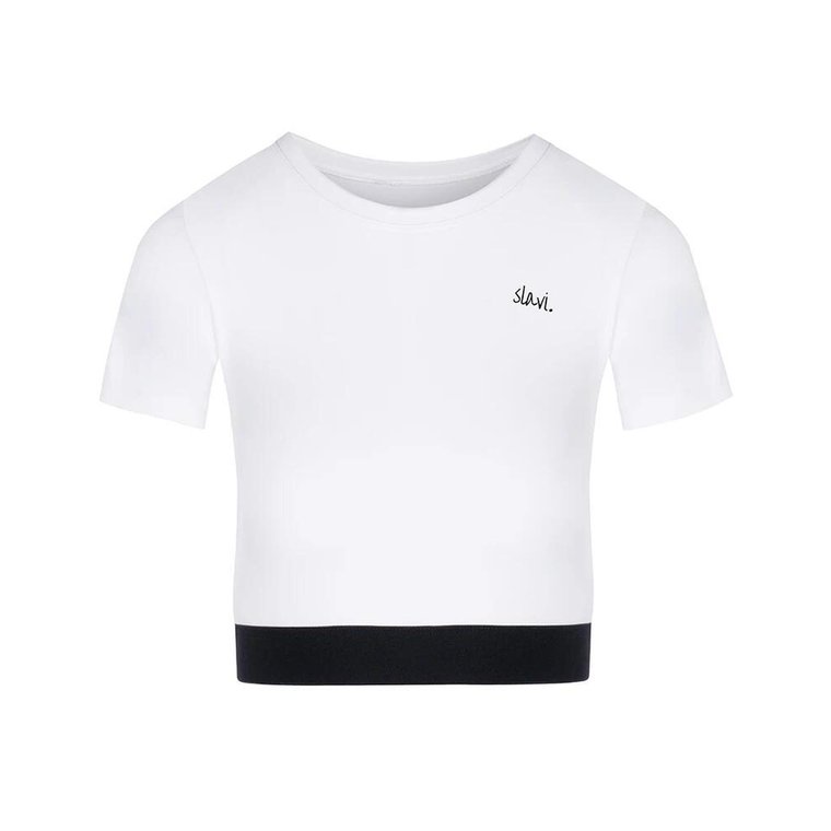 Top z gumką Classic White