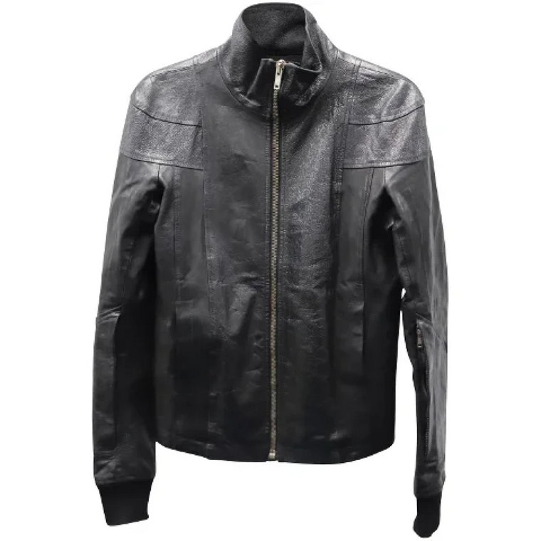 Pre-owned Leather outerwear Rick Owens Pre-owned