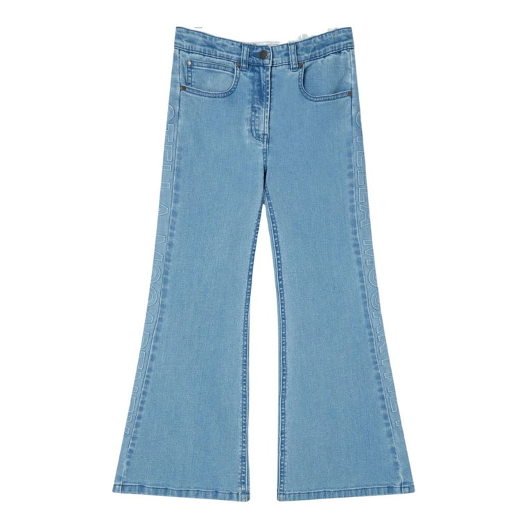 Dziecięce Jeansy Denim Jasny Niebieski Flare Stella McCartney