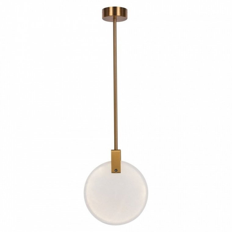 Lampa wisząca marble led marmurowo złota 30 cm kod: ST-8950-30