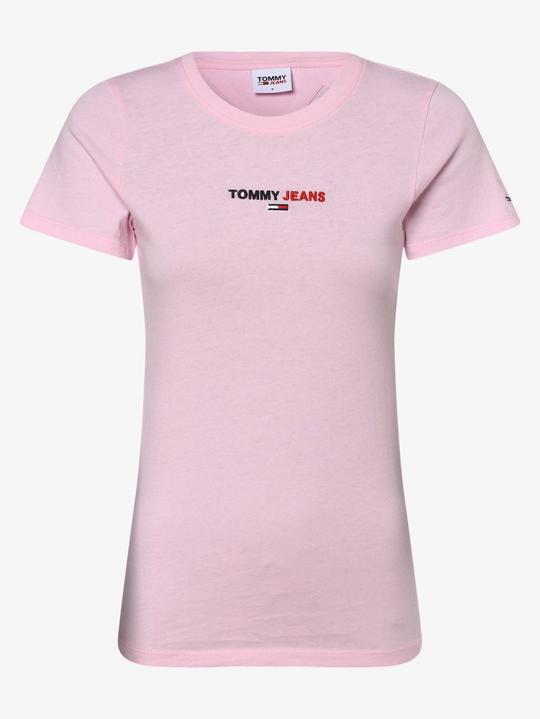 Tommy Jeans - T-shirt damski, różowy