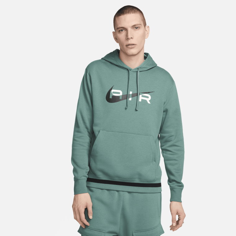 Męska dzianinowa bluza z kapturem Nike Air - Czerń