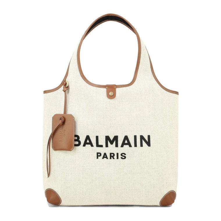 Canvas B Army Tote Bag Balmain