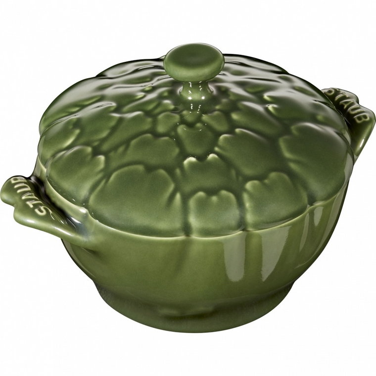 Mini Cocotte ceramiczny okrągły karczoch Staub - Zielony, 470 ml kod: 40500-326-0