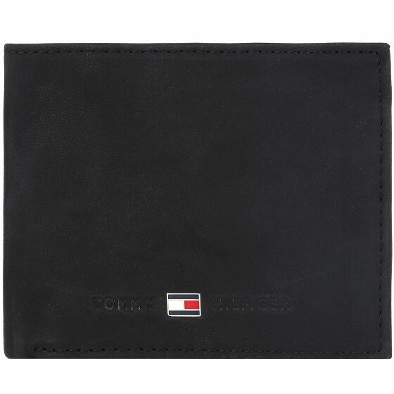 Tommy Hilfiger Skórzany portfel Johnson 10,5 cm black