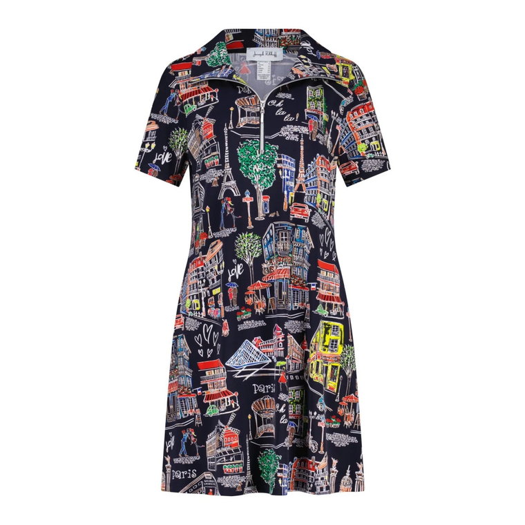 Sukienka T-Shirt z nadrukiem Paryż Joseph Ribkoff
