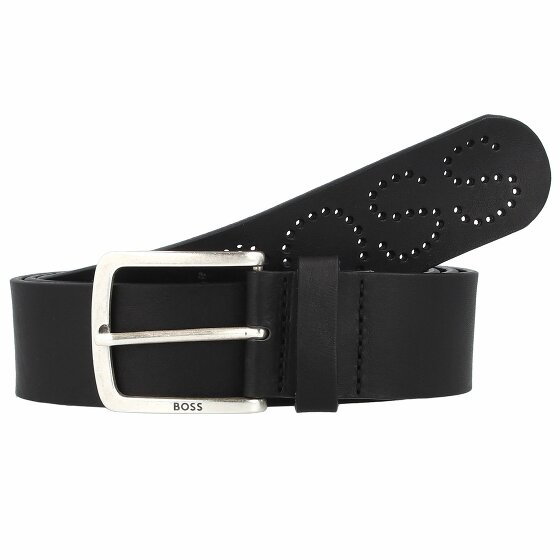 Boss Casual belt leather black 110 cm