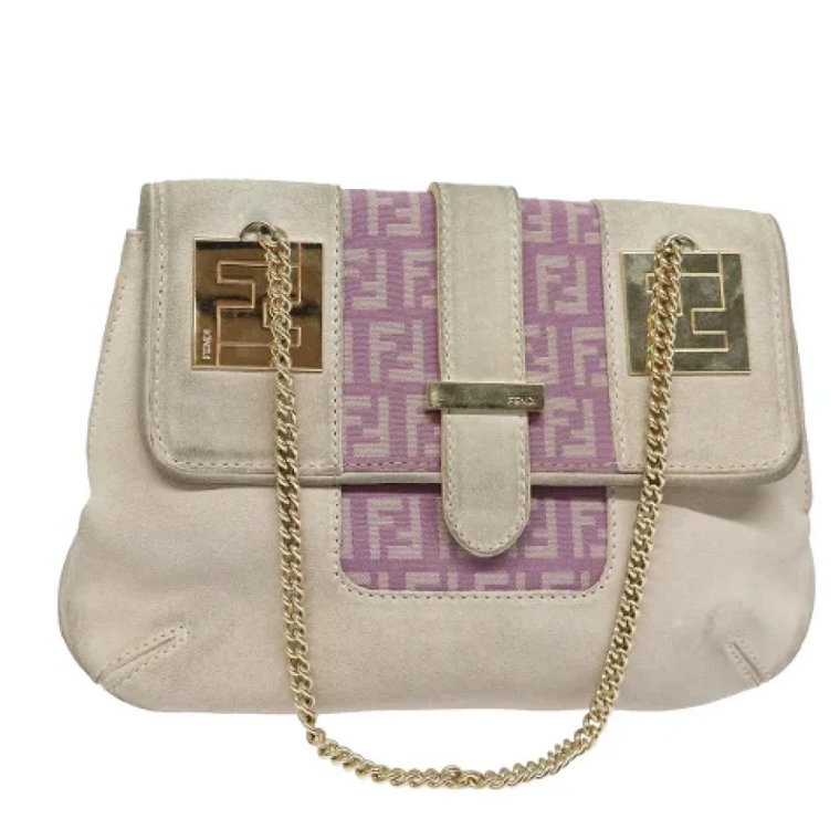 Pre-owned Suede handbags Fendi Vintage